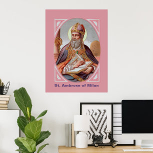 Affiche Saint-Ambrose de Milan (BEN 001)