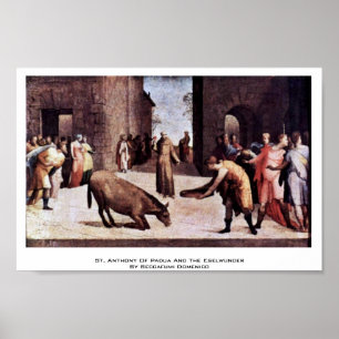 Affiche Saint Antoine De Padoue Et L'Eselwunder