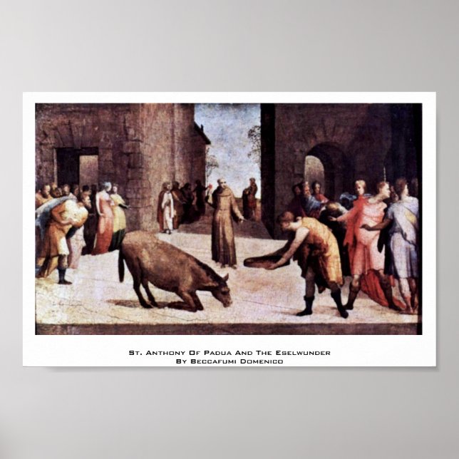 Affiche Saint Antoine De Padoue Et L'Eselwunder (Devant)