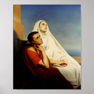Affiche Saint Augustin et Saint Monica