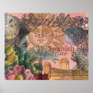 Affiche saint augustine florida voyage art antique