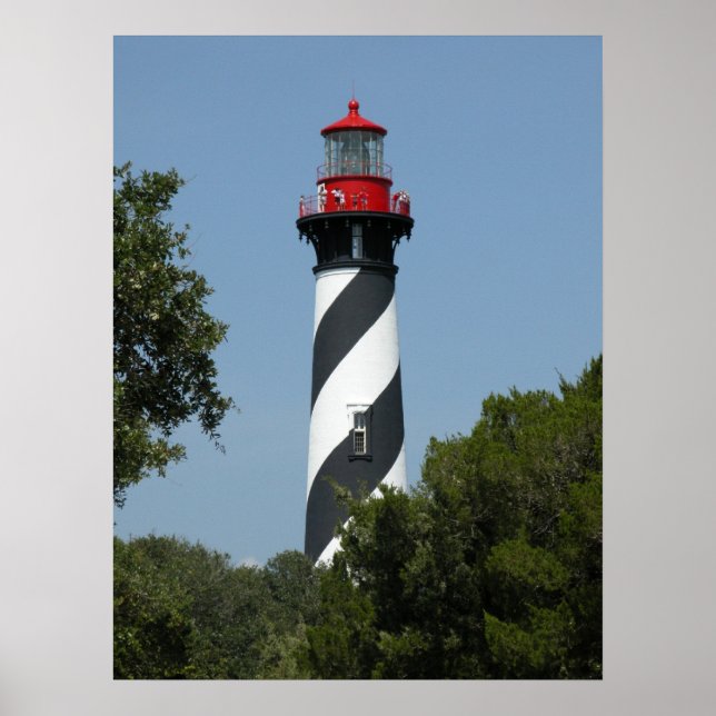 Affiche Saint Augustine, Floride Phare (Devant)