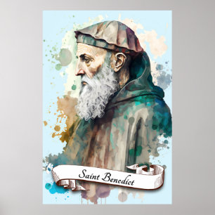 Affiche Saint Benoît de Nursia