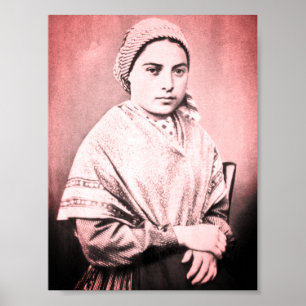 Affiche Saint Bernadette Soubirous enfant