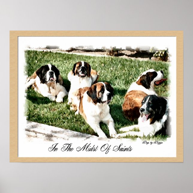 Affiche Saint Bernard Art (Devant)