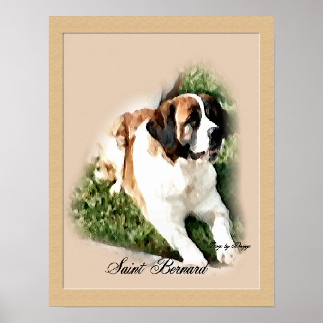 Affiche Saint Bernard Art (Devant)