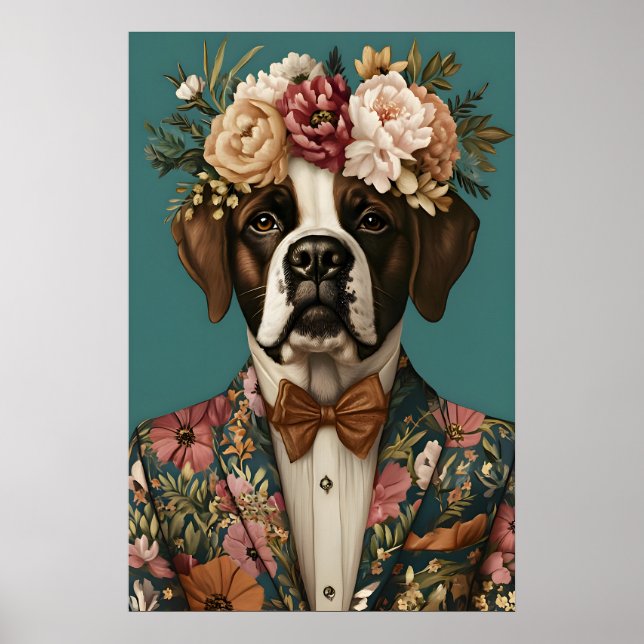Affiche Saint Bernard In Suit Poster, Saint Bernard (Devant)
