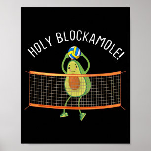 Affiche Saint Blockamole Volleyball mignon Amusant