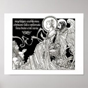 Affiche Saint Catherine contestant les 50 philosophes