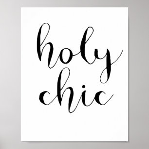 Affiche Saint chic