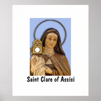 Affiche Saint Clare Assisi