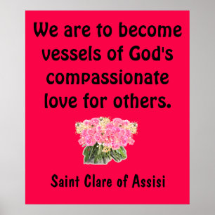 Affiche Saint Clare d'Assise