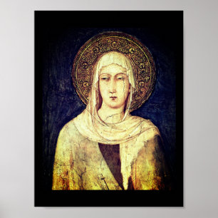 Affiche Saint Clare d'Assise par Simone Martini