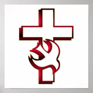 Affiche Saint-Esprit croisé et/Saint-Esprit