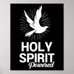 Affiche Saint Esprit Dove Powered Dons Chrétiens Pour Homm