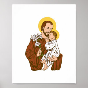 Affiche Saint et Enfant Jésus Consecration 2021 Sain catho