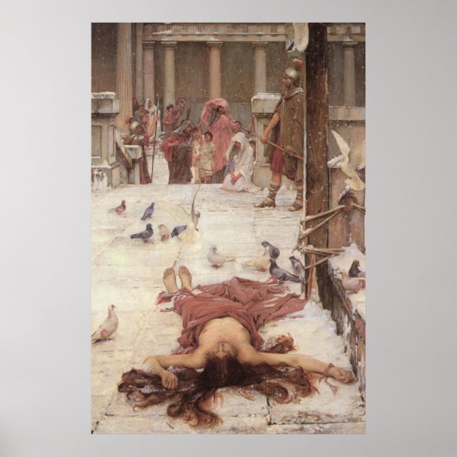 Affiche Saint Eulalia, par John William Waterhouse - 1885 (Devant)