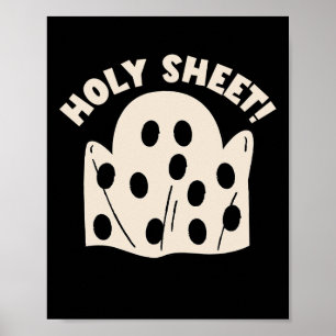 Affiche Saint Feuille Drôle Halloween Ghost Saint Feuille