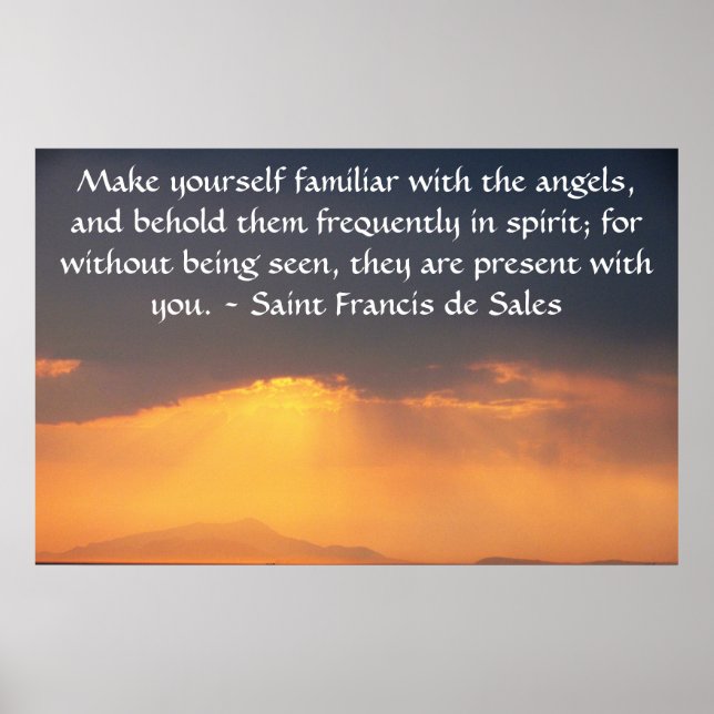 Affiche Saint Francis de Sales CITE à propos des anges (Devant)
