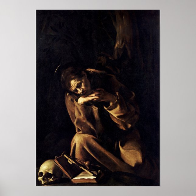 Affiche Saint François dans la méditation (Devant)
