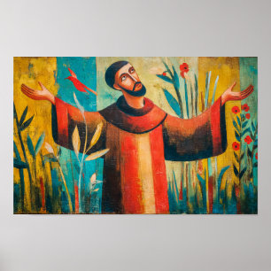 Affiche Saint François en louange la création