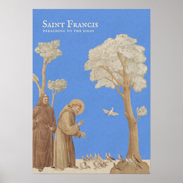 Affiche Saint François prêchant aux oiseaux CC1167 (Devant)