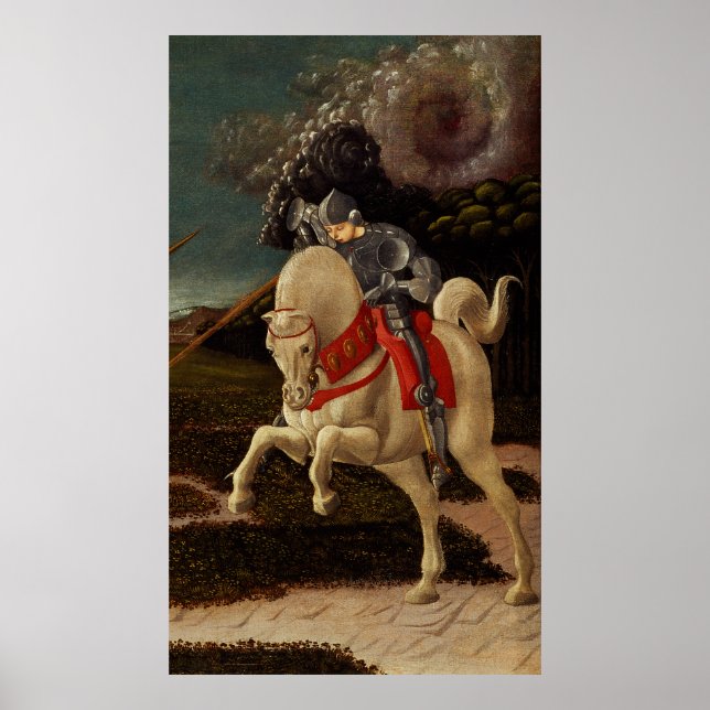 Affiche Saint George et le Dragon (détail), vers 1470 (Devant)