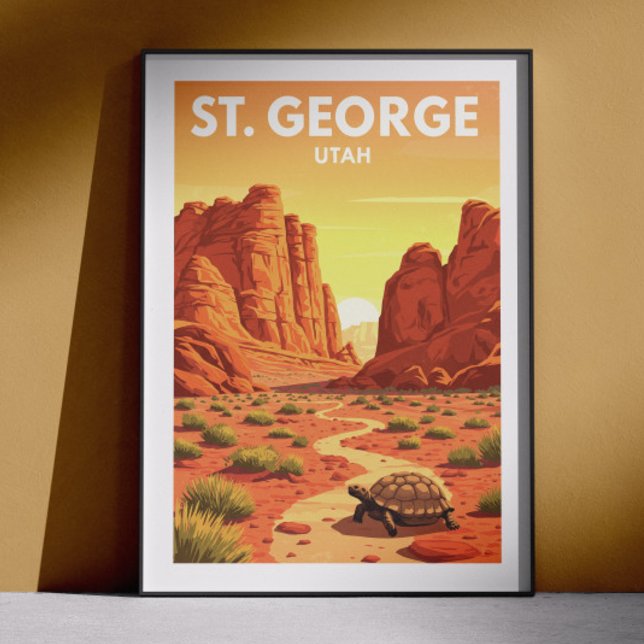 Affiche Saint-George Utah vintage (Créateur téléchargé)
