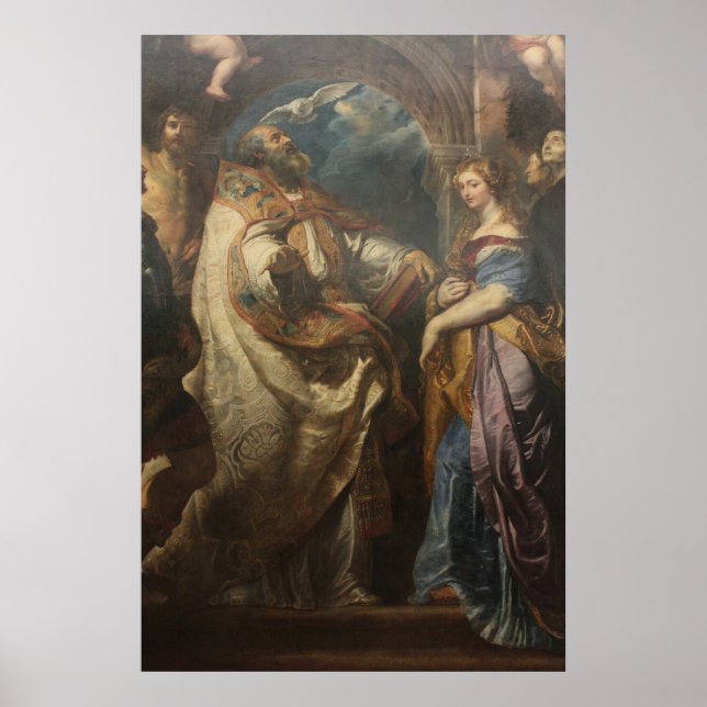 Affiche Saint Grégoire avec les saints (Devant)