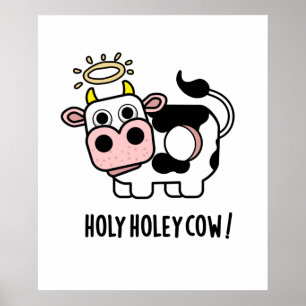 Affiche Saint Holey vache drôle animal jeu