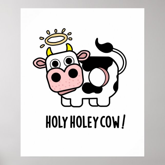 Affiche Saint Holey vache drôle animal jeu (Devant)