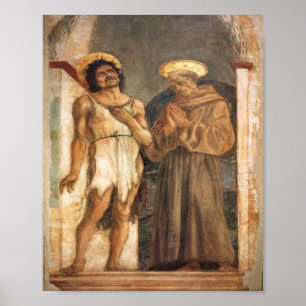 Affiche Saint Jean Baptiste et Saint François d'Assise