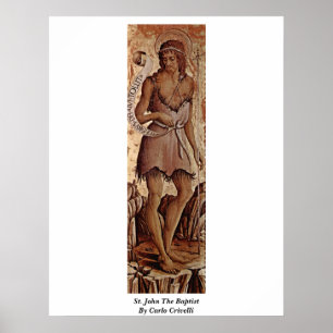 Affiche Saint Jean Le Baptiste Par Carlo Crivelli