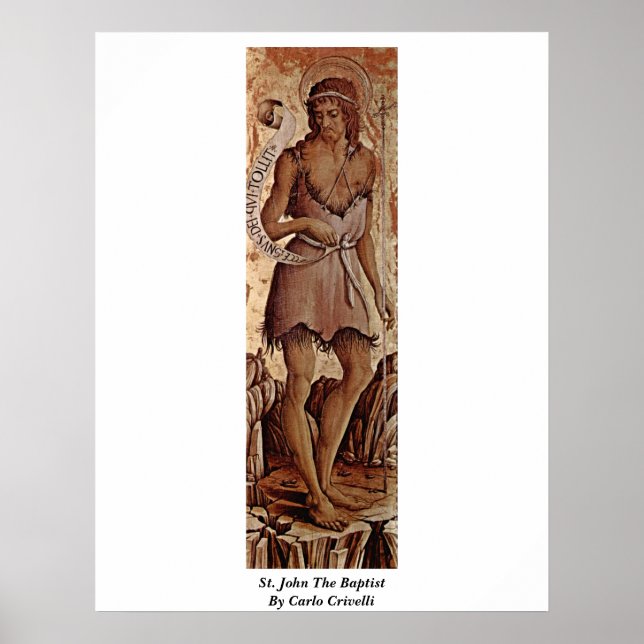 Affiche Saint Jean Le Baptiste Par Carlo Crivelli (Devant)