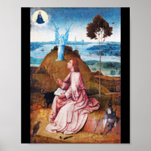Affiche Saint Jean l'Evangéliste à Patmos, Bosch