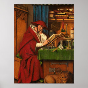 Affiche Saint Jérôme dans son étude, 1435 par Jan van Eyck