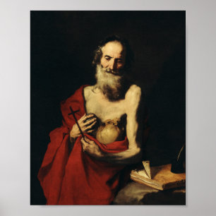 Affiche Saint Jérôme par Jusepe de Ribera