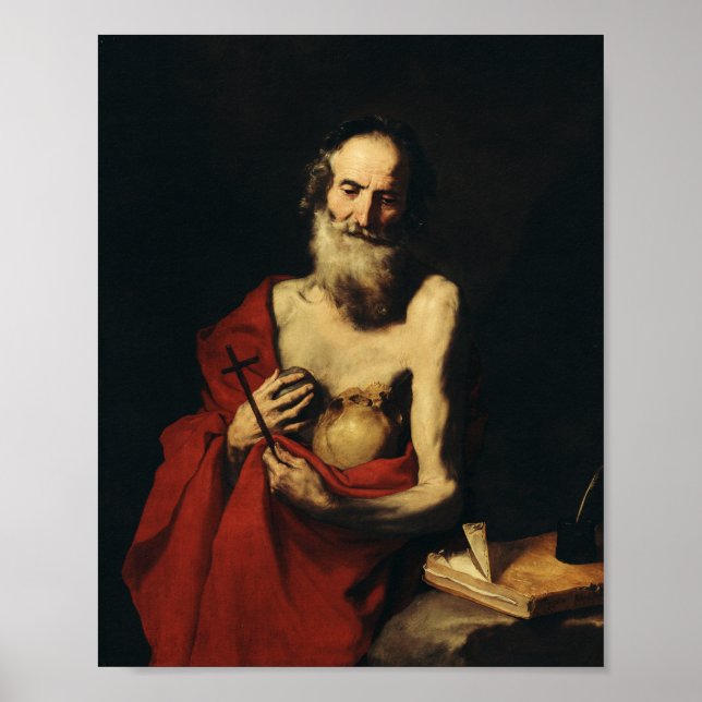 Affiche Saint Jérôme par Jusepe de Ribera (Devant)