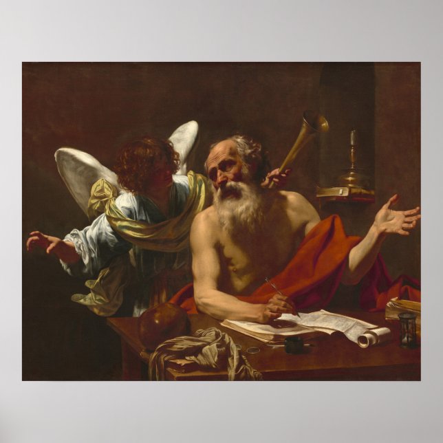 Affiche Saint Jérôme - Simon Vouet Art (Devant)
