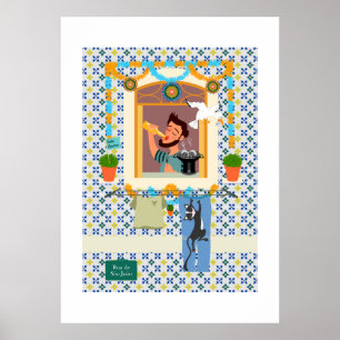 Affiche Saint John Portugais Festa Voisin