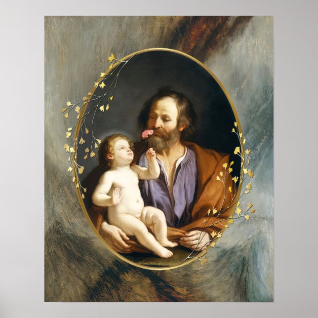 Affiche Saint Joseph et Jésus-Christ catholique Saint-Guer (Devant)