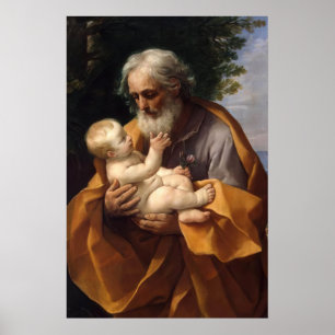 Affiche Saint Joseph et l'Enfant Jésus - Guido Reni