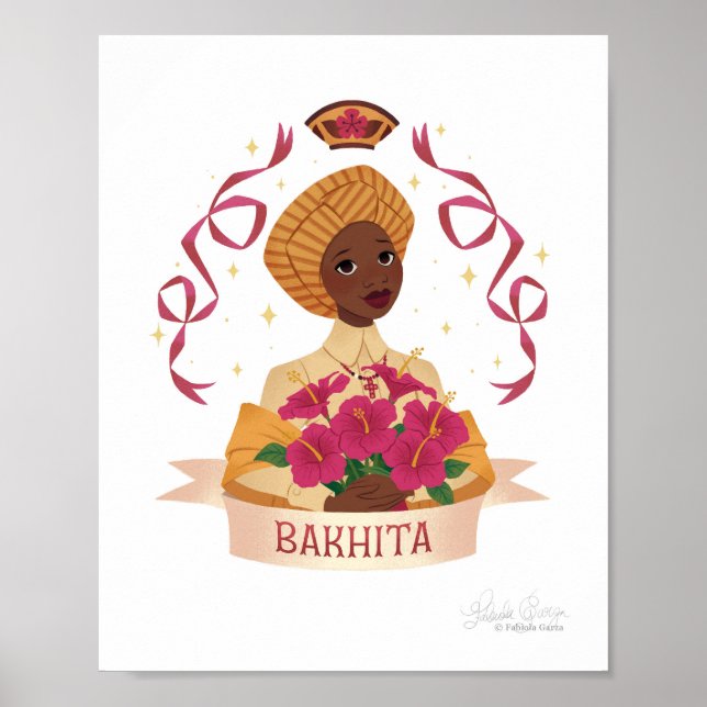 Affiche Saint Josephine Bakhita Imprimer (Devant)