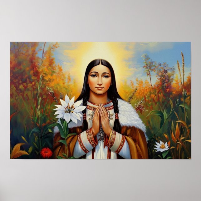 Affiche Saint Kateri Tekakwitha (Devant)