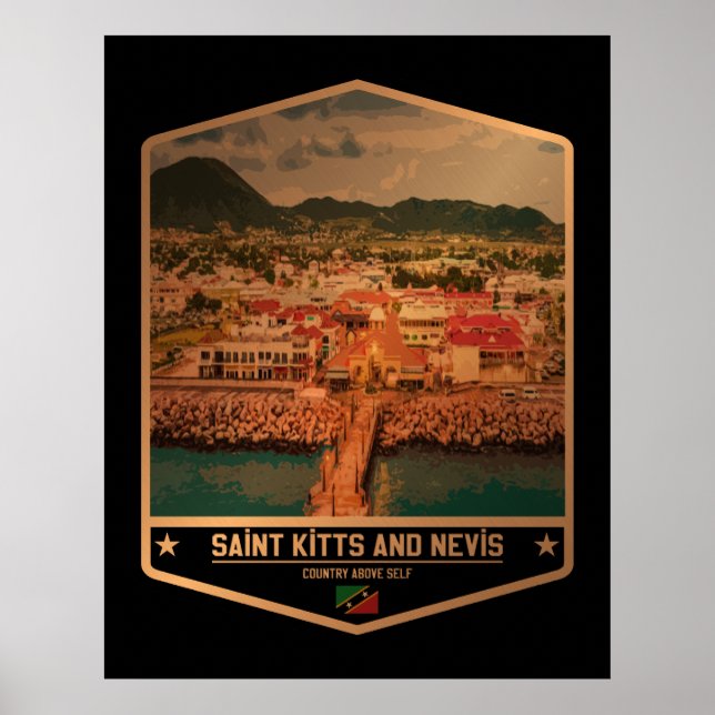 Affiche Saint-Kitts-et-Nevis (Devant)