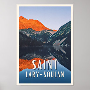 Affiche Saint-Lary-Soulan Station de ski