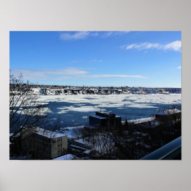 Affiche Saint-Laurent en hiver, Québec, Canada (Devant)