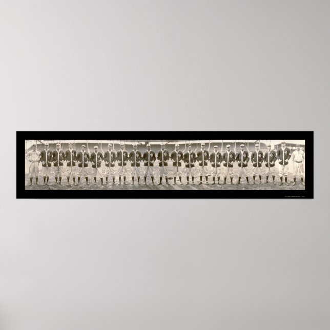 Affiche Saint Louis Browns Photo 1909 (Devant)