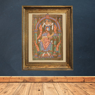 Affiche Saint Luc la Bible chrétienne médiévale évangéliqu