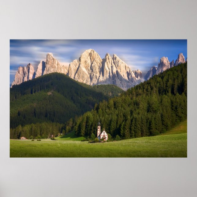 Affiche Saint-Magdalena | Val di Funes (Devant)